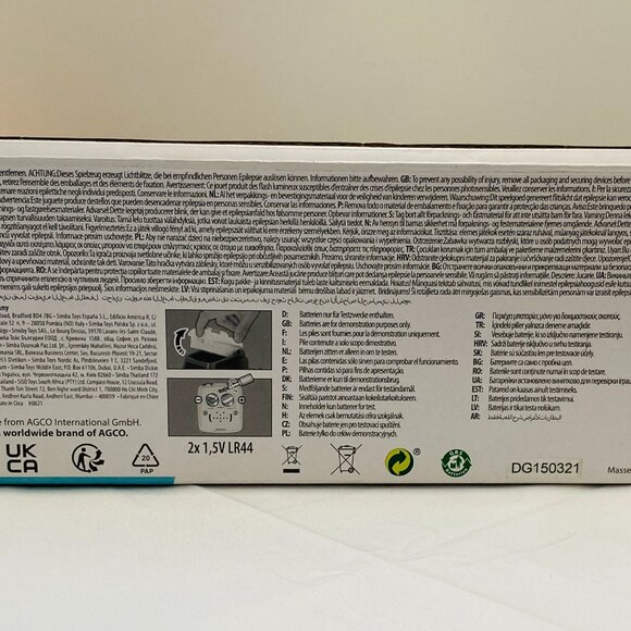 NEW Massey Ferguson Animal Tractor Trailer Horse Sound & Light Dickie/Simba/ABC - Picture 6 of 6